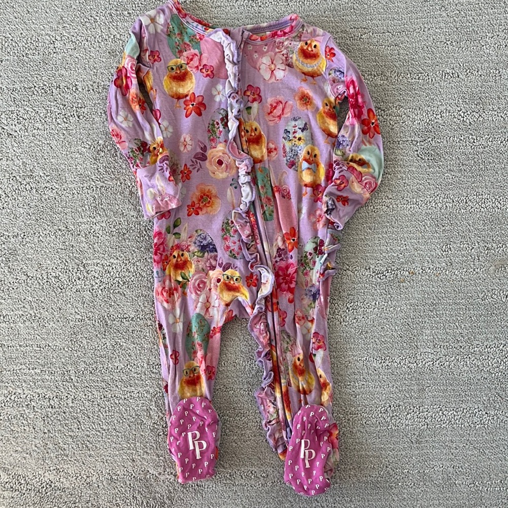 Posh Peanut 3-6 mo Easter onesie. GUC.